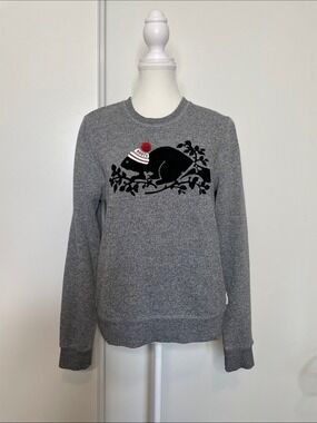 Roots Crew Beaver with Hat Sweater M